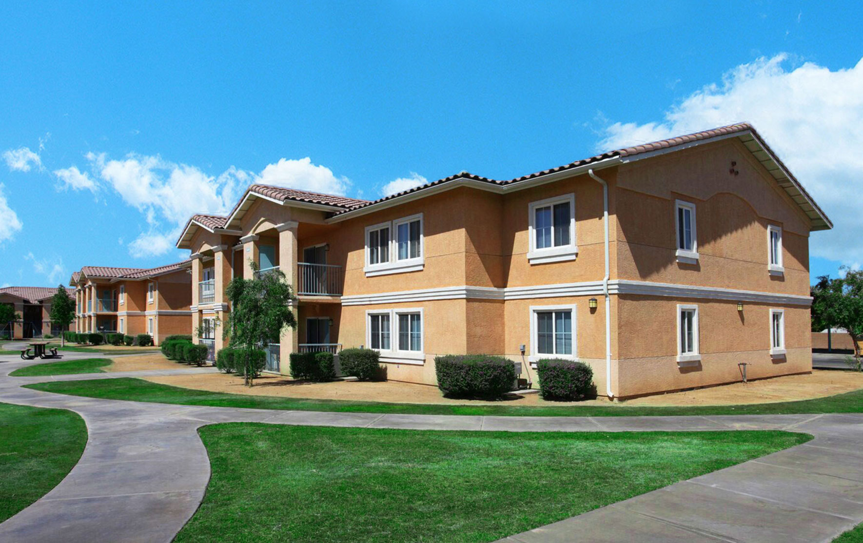This image shows the entrance of one of Villa Monterey Apartments units